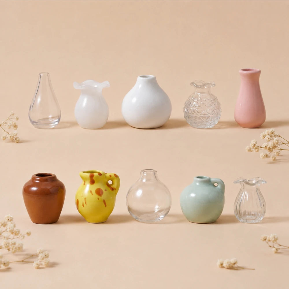 Florette Mini Vase Ceramic Magnets - Limited Time Offer