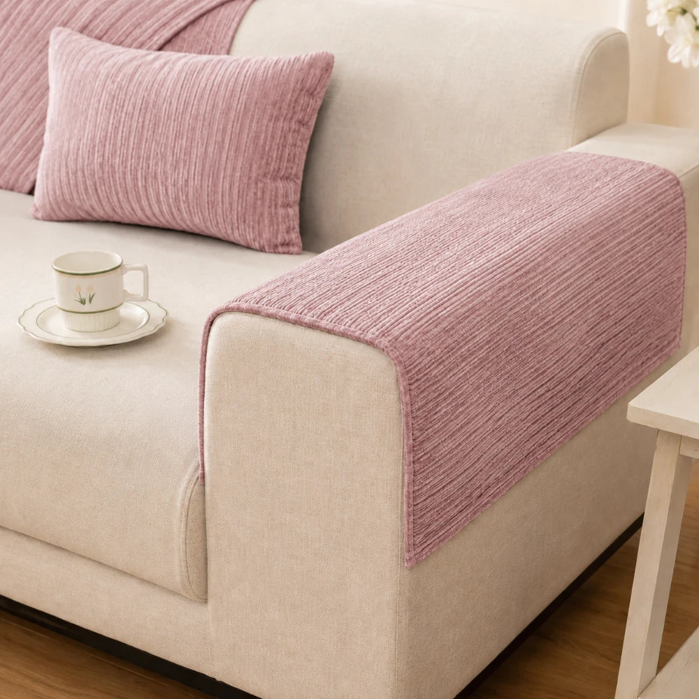 Chenille Armrest Covers (2 pcs)