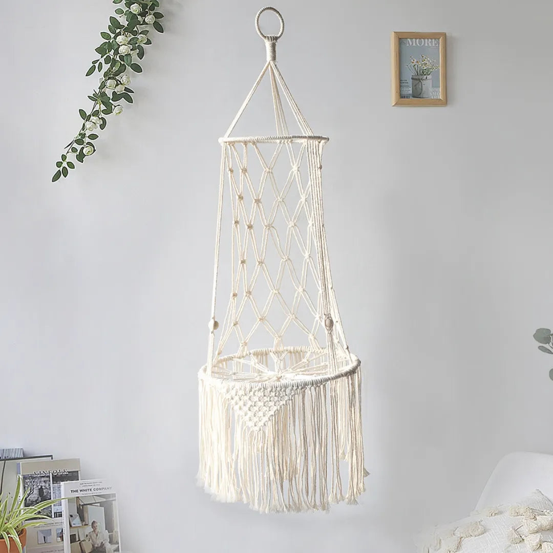 NORDIC MACRAME HANGING PET BED