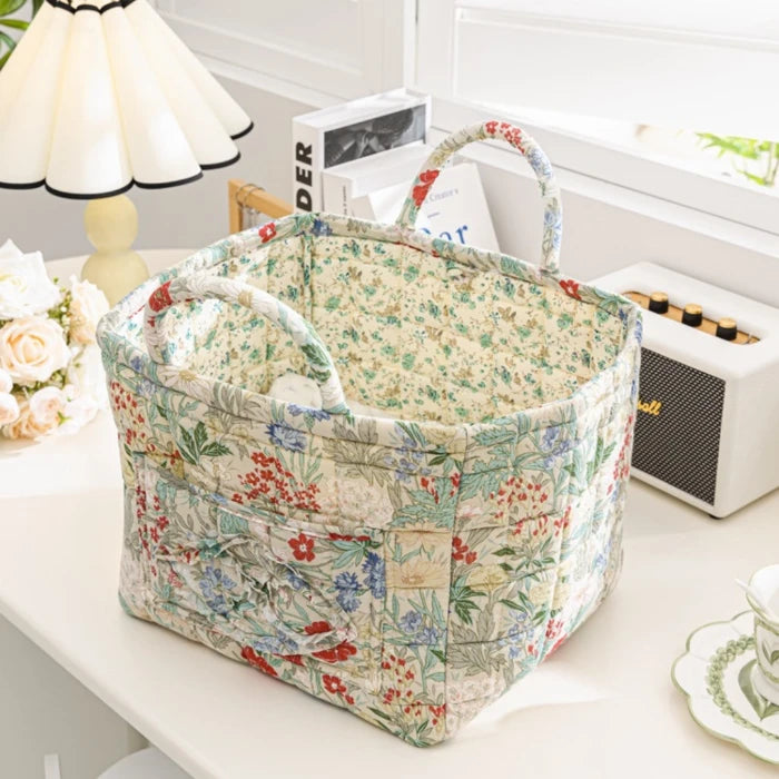 Quilted Bloom Basket
