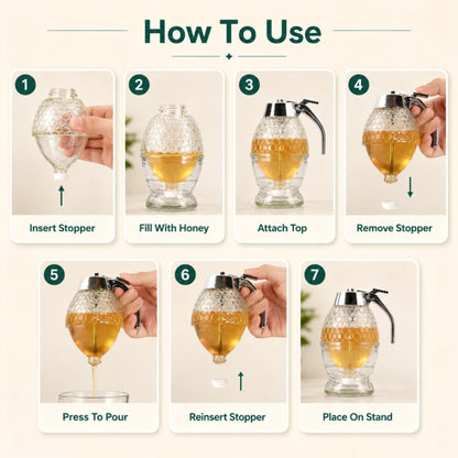 Siena Honey Dispenser