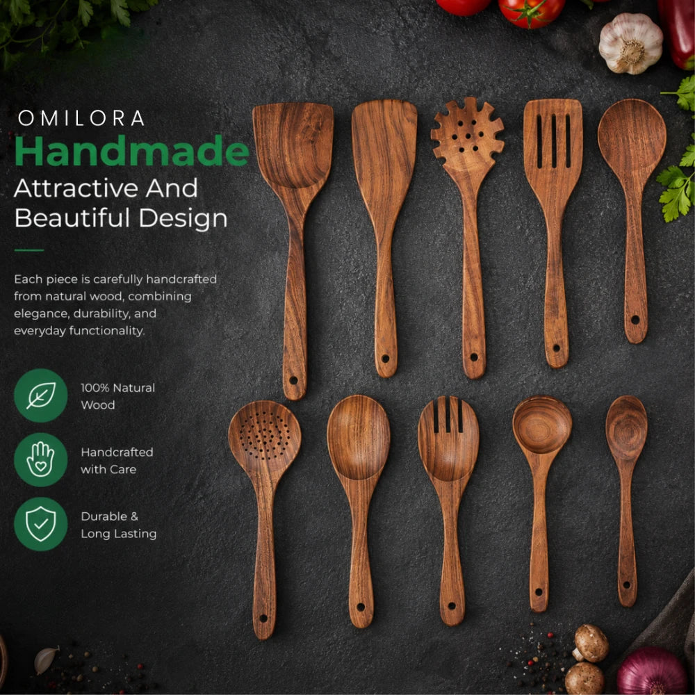 Nordhaven Teak Utensil Set