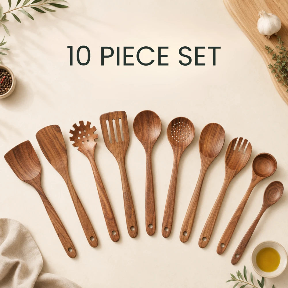 Nordhaven Teak Utensil Set