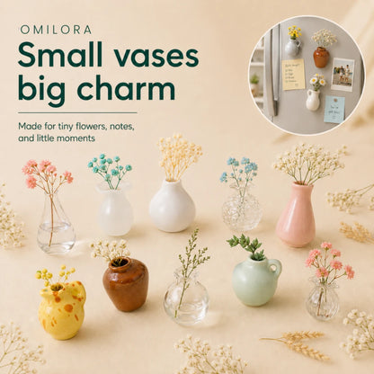 Florette Mini Vase Ceramic Magnets - Limited Time Offer