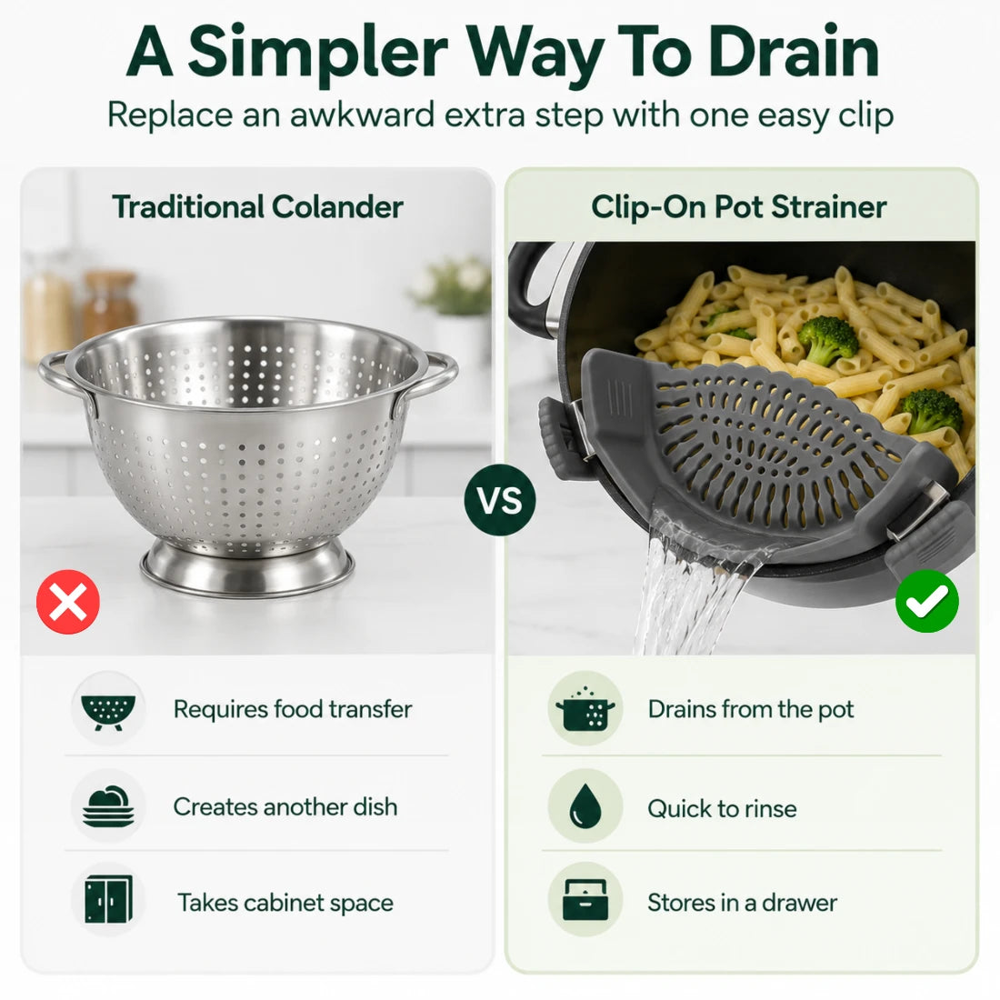 Tavira Clip-On Strainers