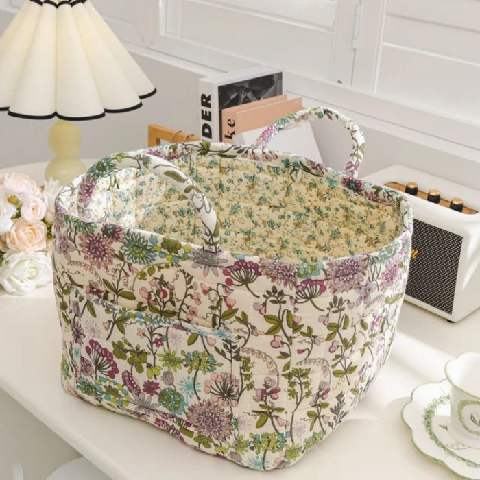 Quilted Bloom Basket