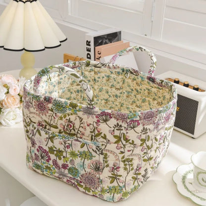 Quilted Bloom Basket