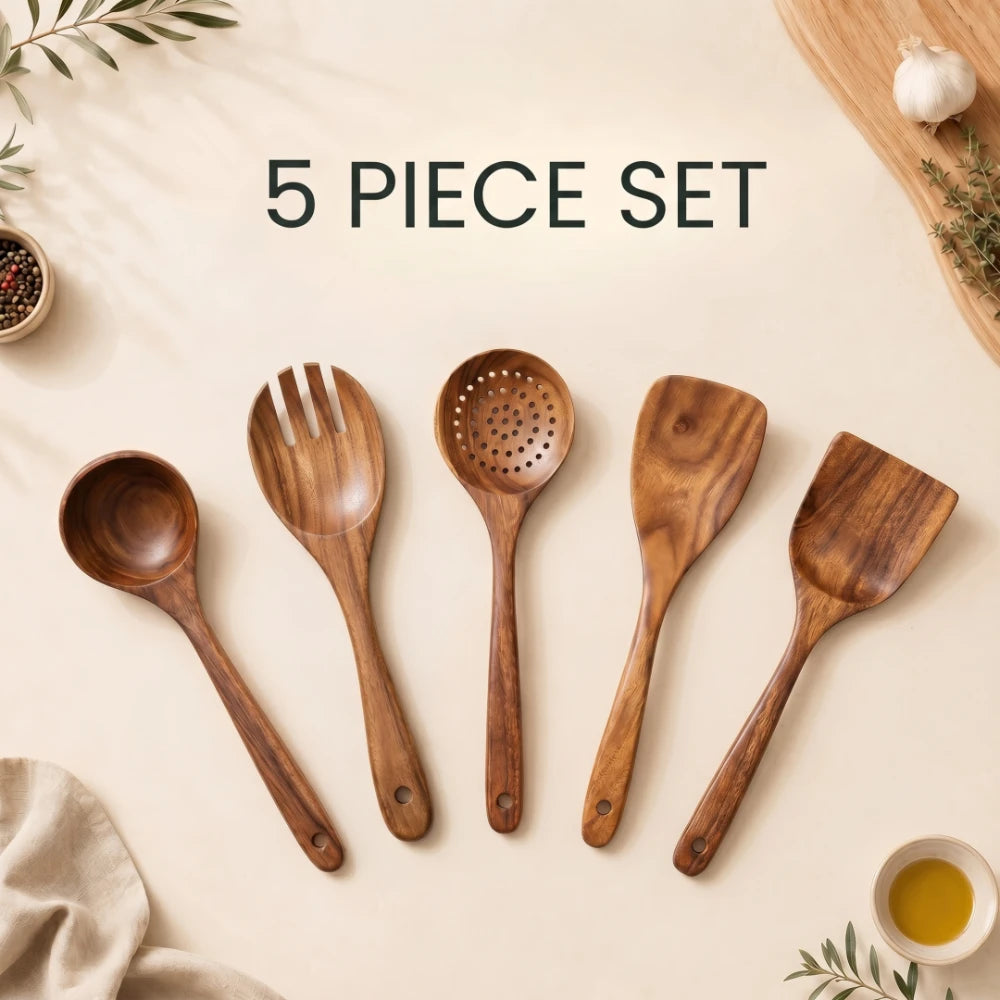 Nordhaven Teak Utensil Set