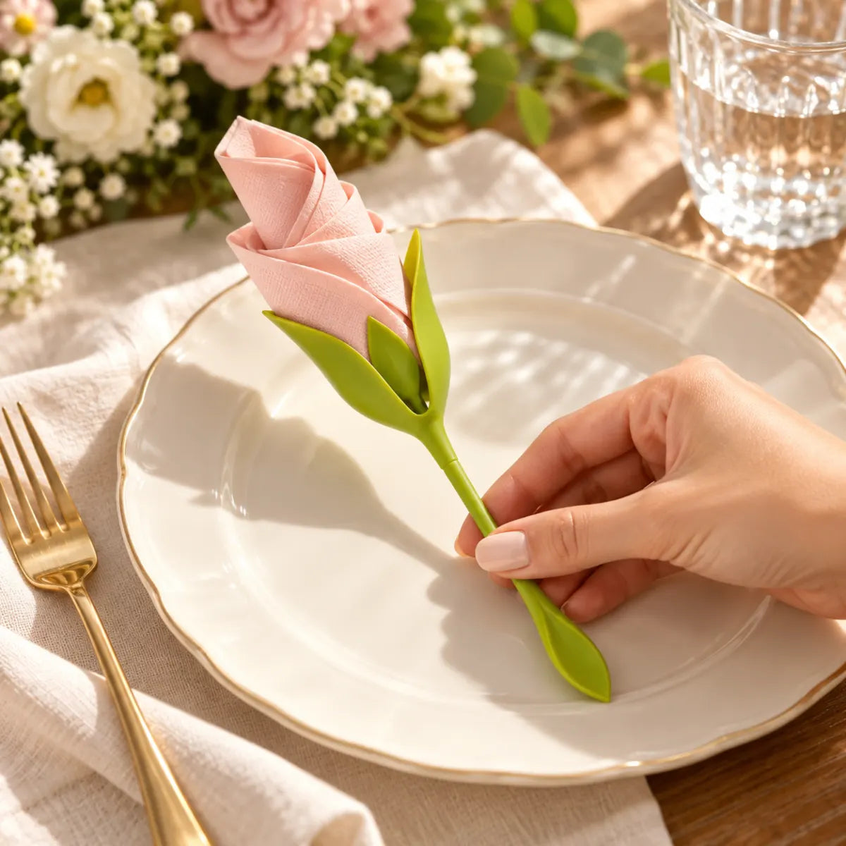 Rosalie Flower Napkin Holders