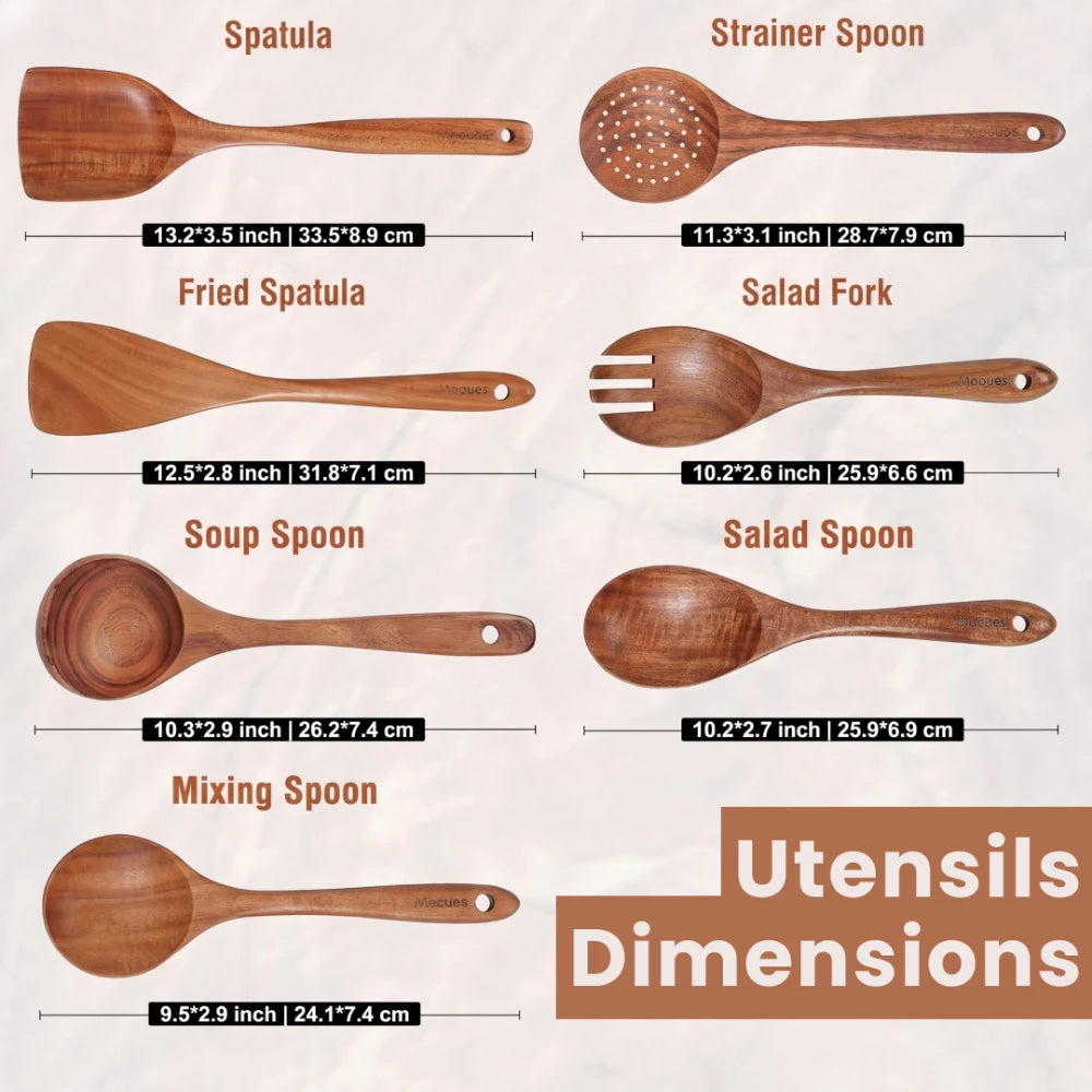 Nordhaven Teak Utensil Set
