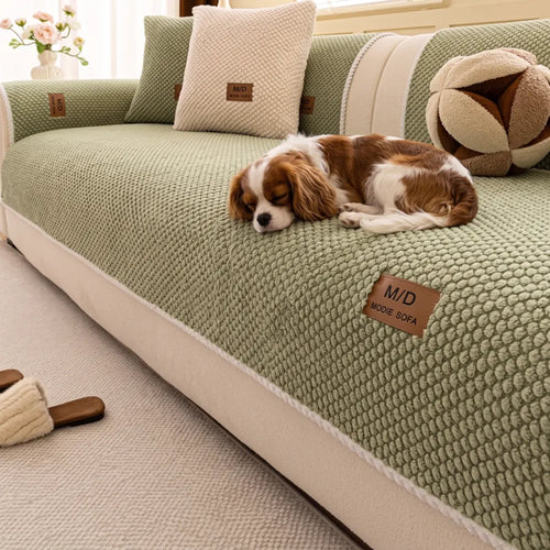 Plush Non-Slip Sofa Cover