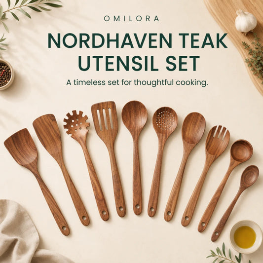 Nordhaven Teak Utensil Set