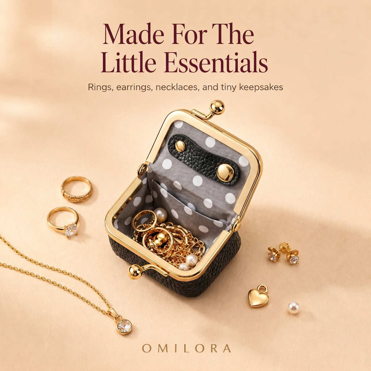 Velour Mini Jewelry Box
