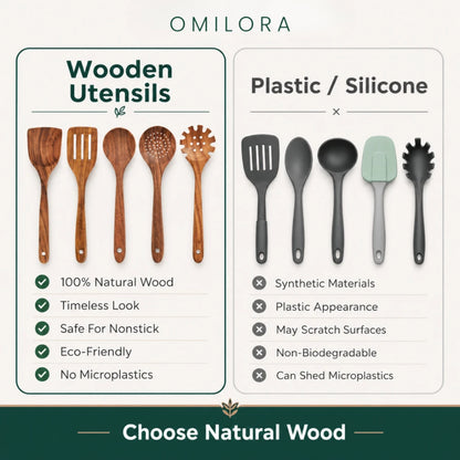 Nordhaven Teak Utensil Set