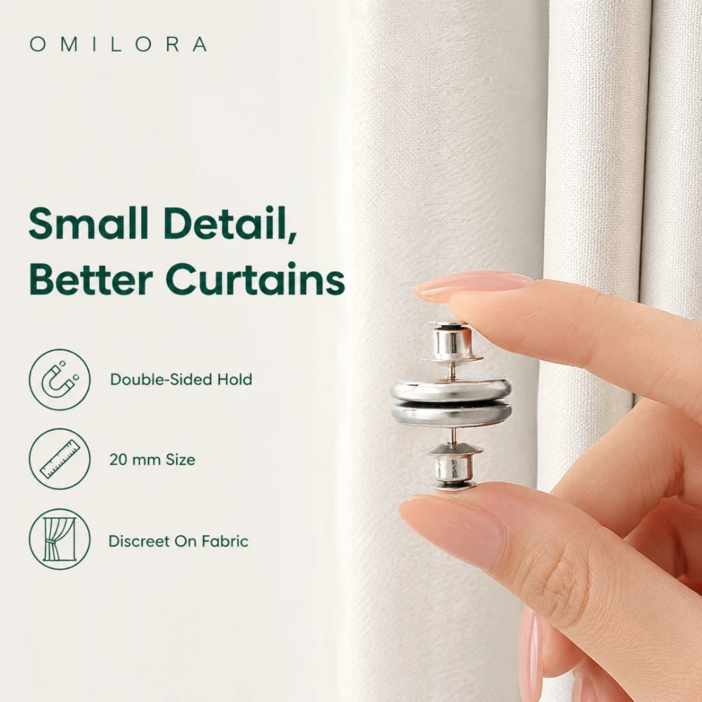 Noirhold Magnetic Curtain Buttons
