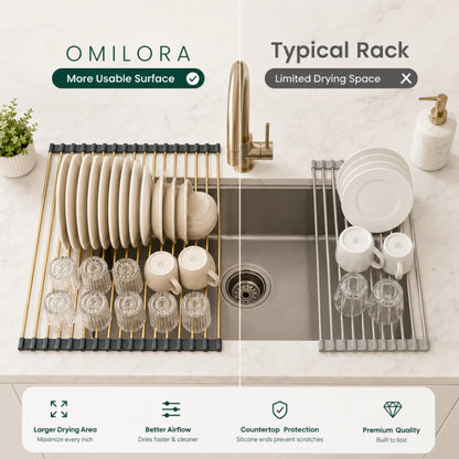 Liora Gold Dish Drain Rack