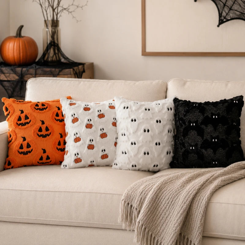 Plush Halloween Pillow Covers