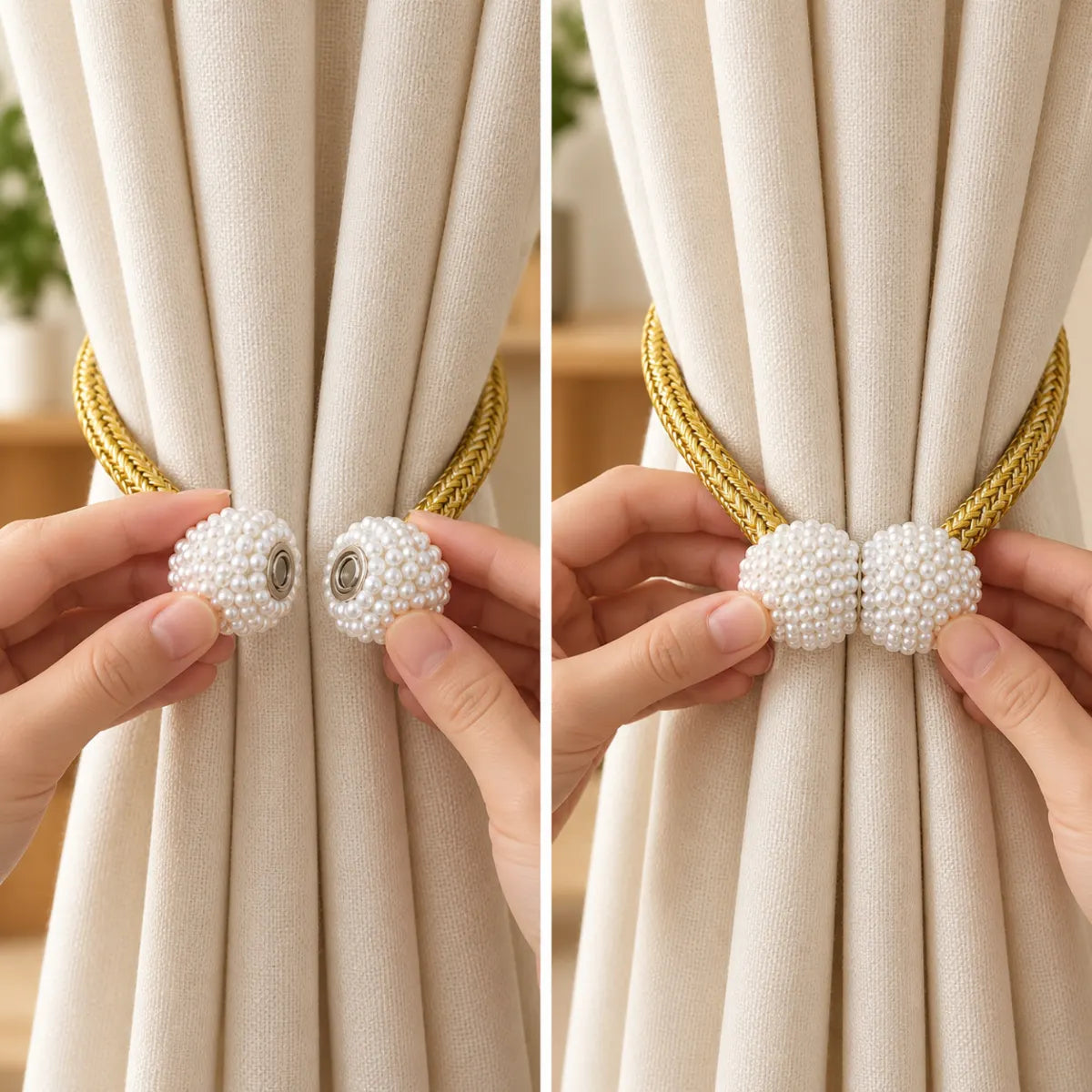 Aurelle Magnetic Curtain Tiebacks