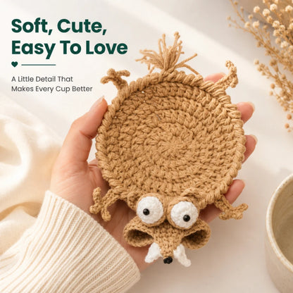 Handmade Animal Crochet Coasters - Limited Time Offer