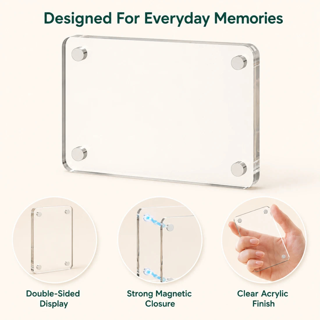 Magnetic Acrylic Photo Frames