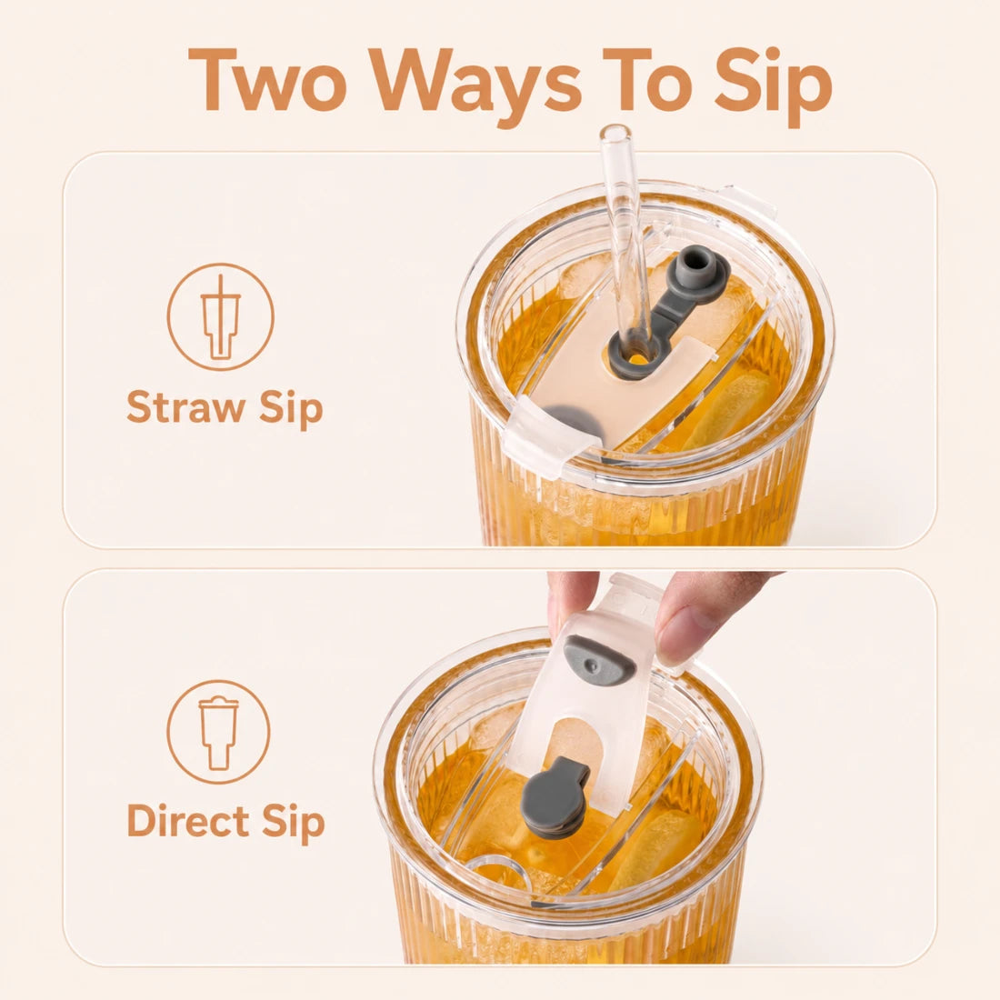 Vela Straw Coffee Cup