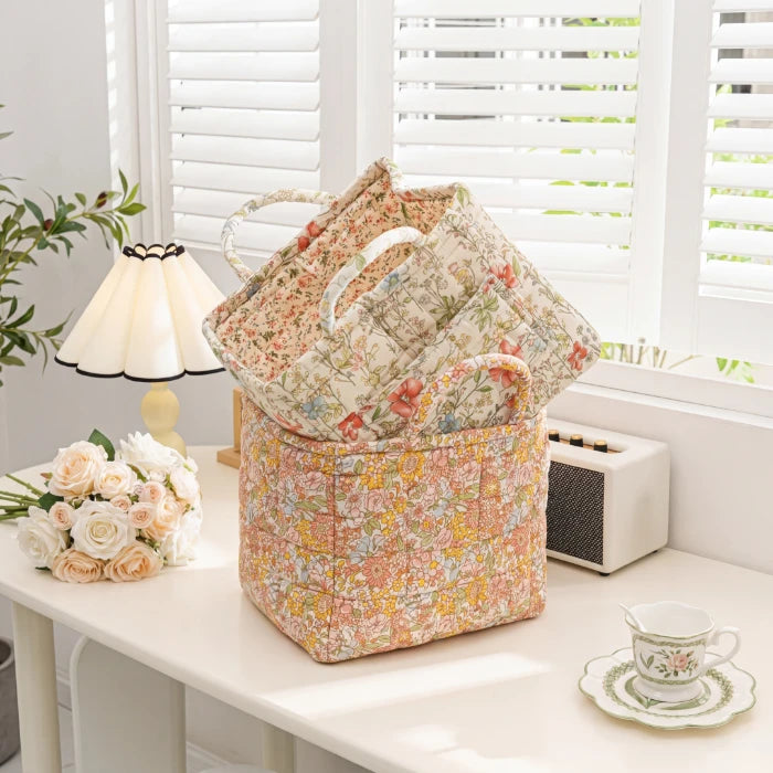 Quilted Bloom Basket