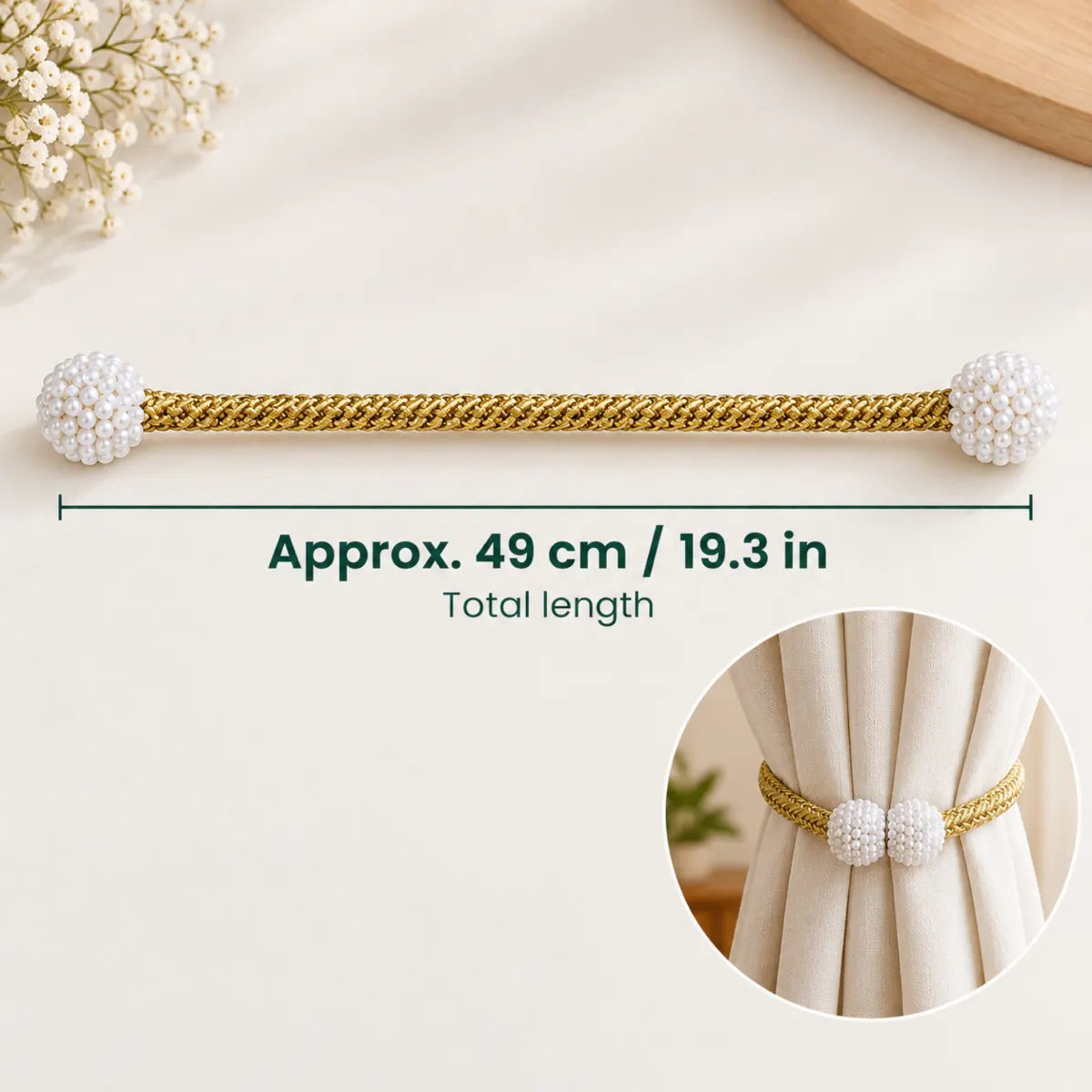 Aurelle Magnetic Curtain Tiebacks