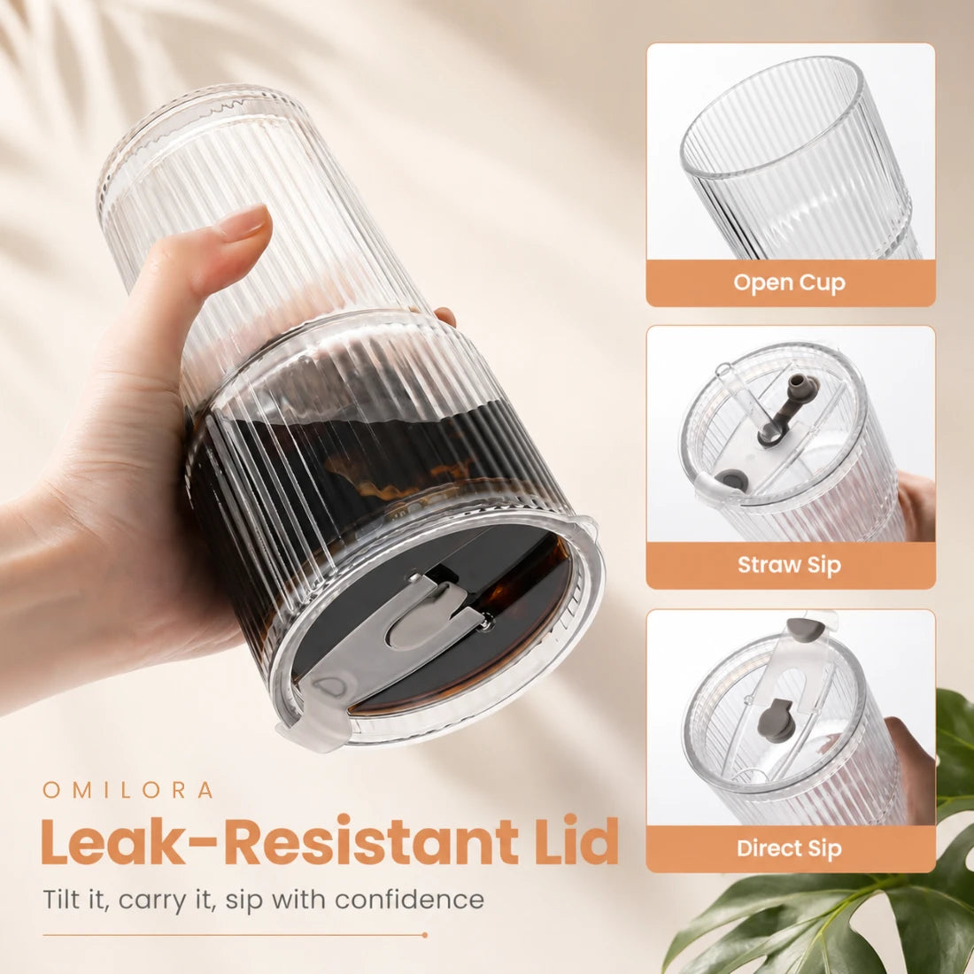 Vela Straw Coffee Cup