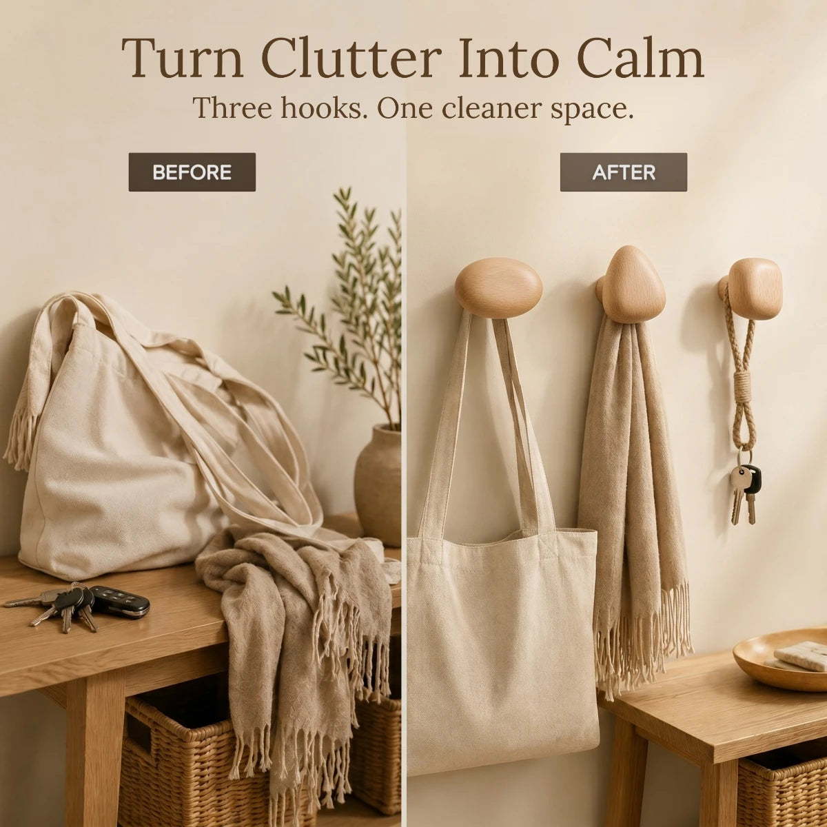 Noreva Wood Hooks