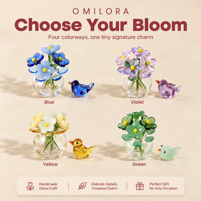 Marielle Bird Glass Bouquet