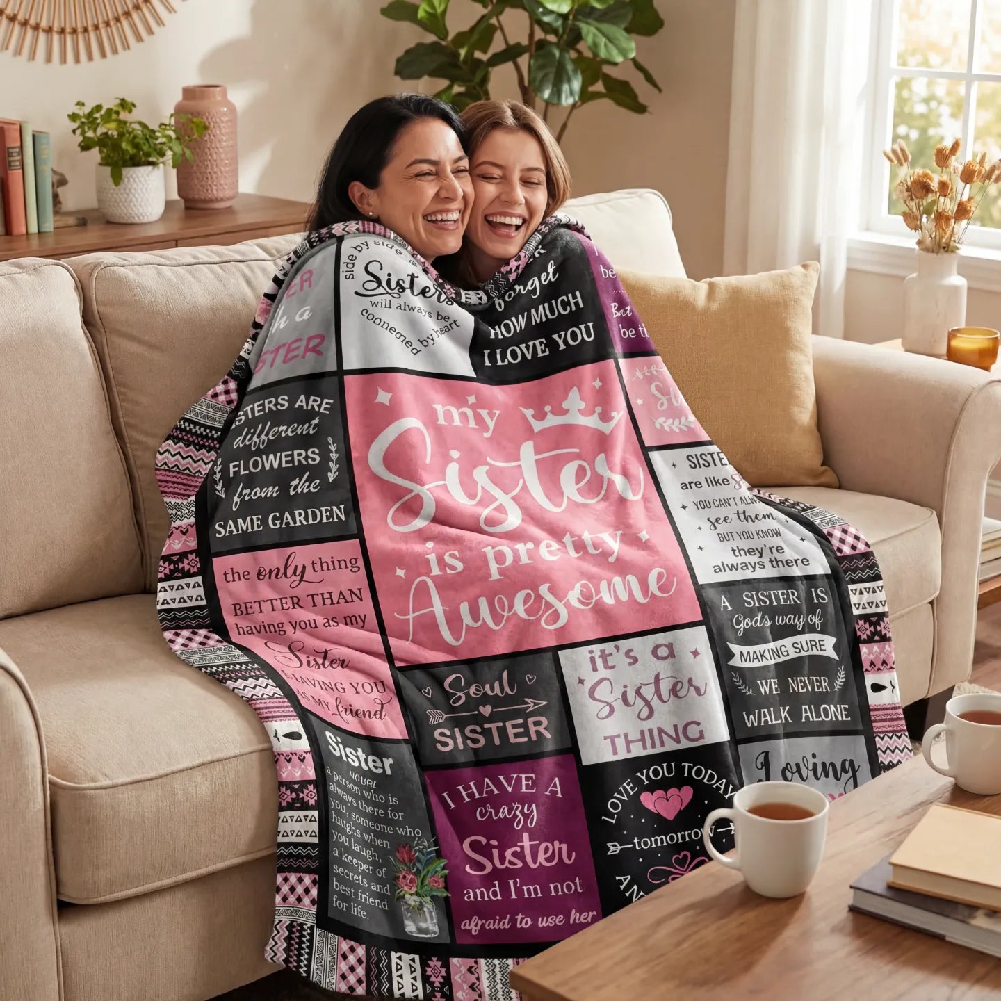 Forever Connected Sister Blanket