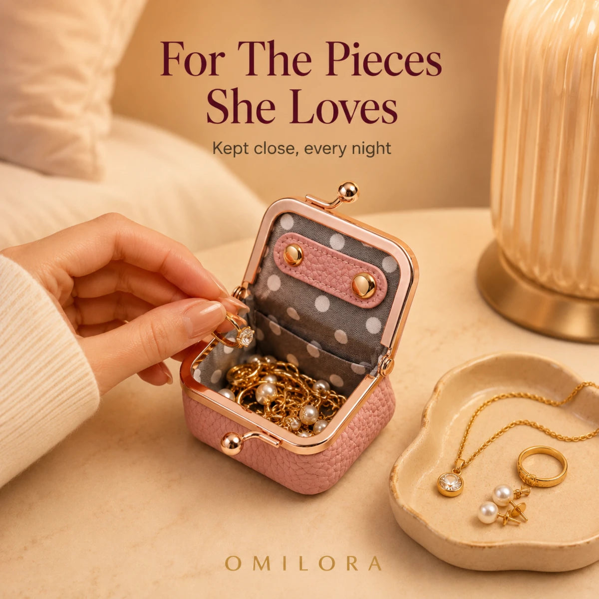 Velour Mini Jewelry Box