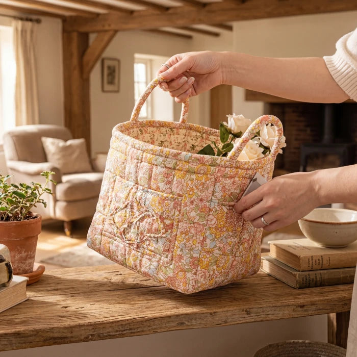 Quilted Bloom Basket