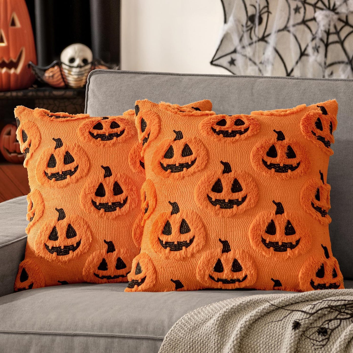Plush Halloween Pillow Covers