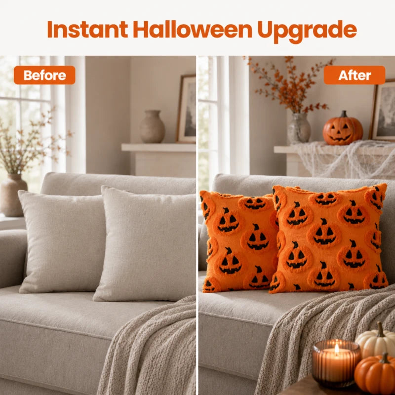 Plush Halloween Pillow Covers