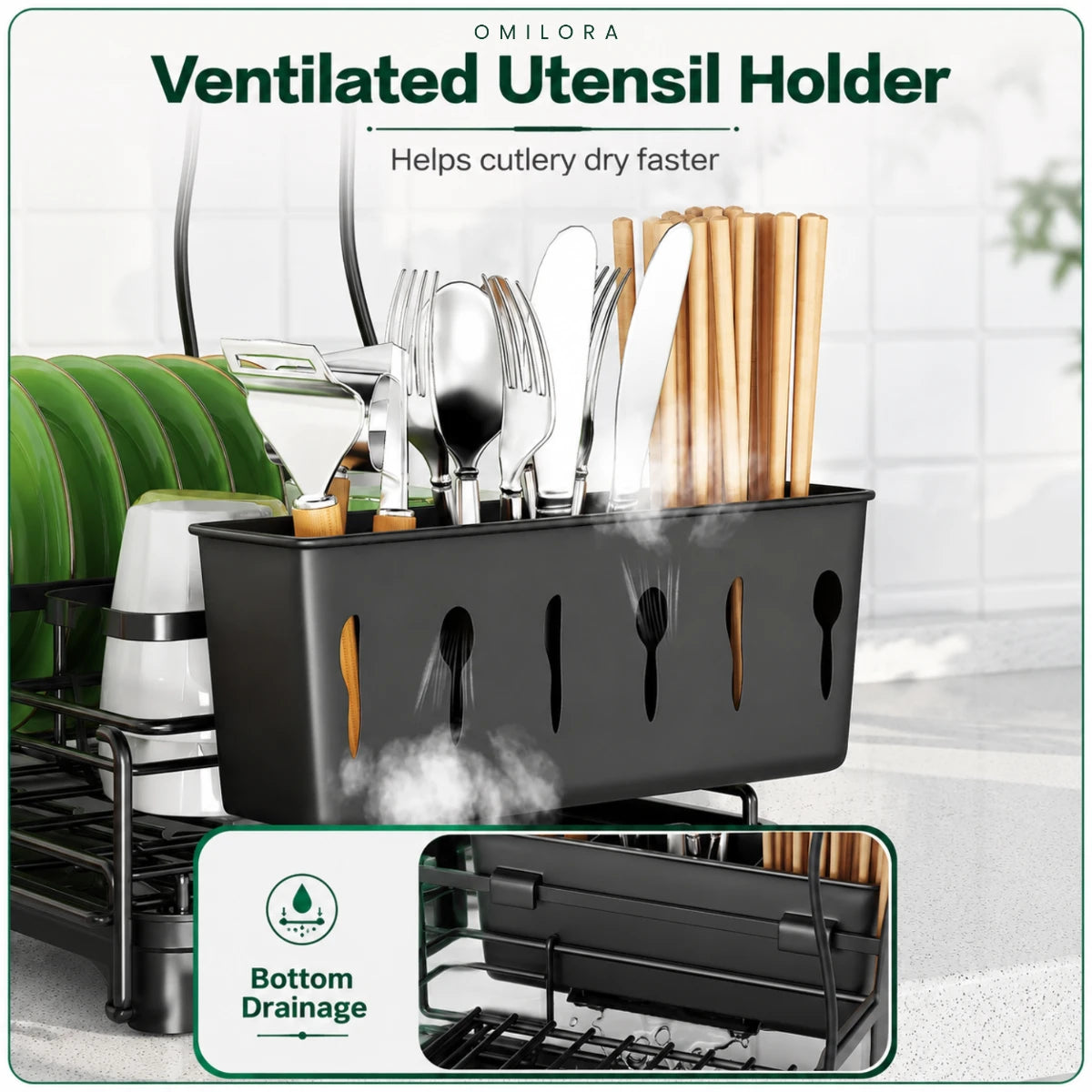 Tavola Expandable Dish Drying Rack