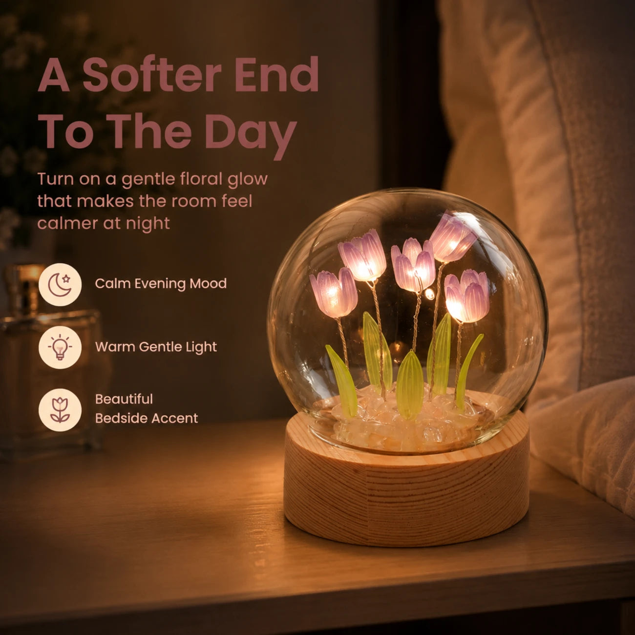 Elara Glowing Tulip Lamp
