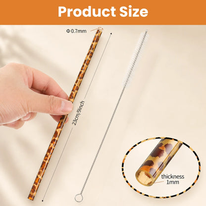Savanna Leopard Straw Set