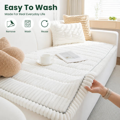 Plush Non-Slip Sofa Cover