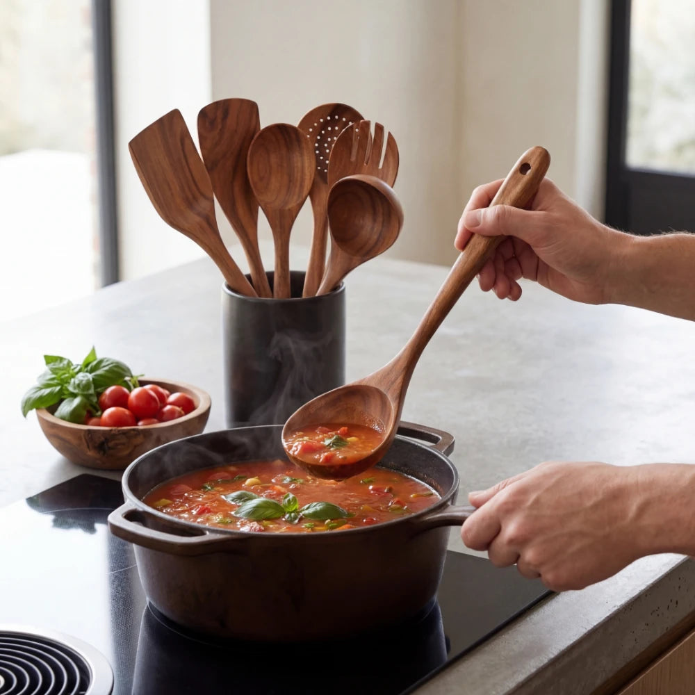 Nordhaven Teak Utensil Set