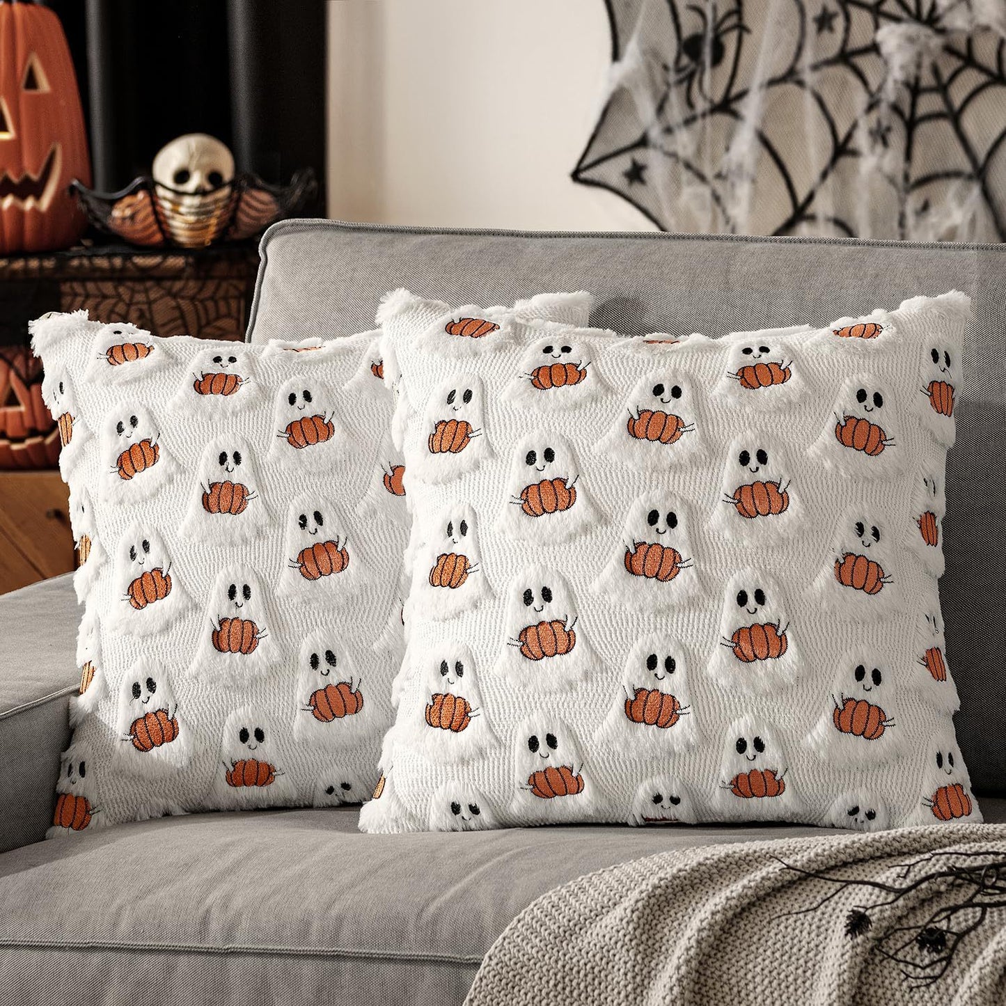 Plush Halloween Pillow Covers