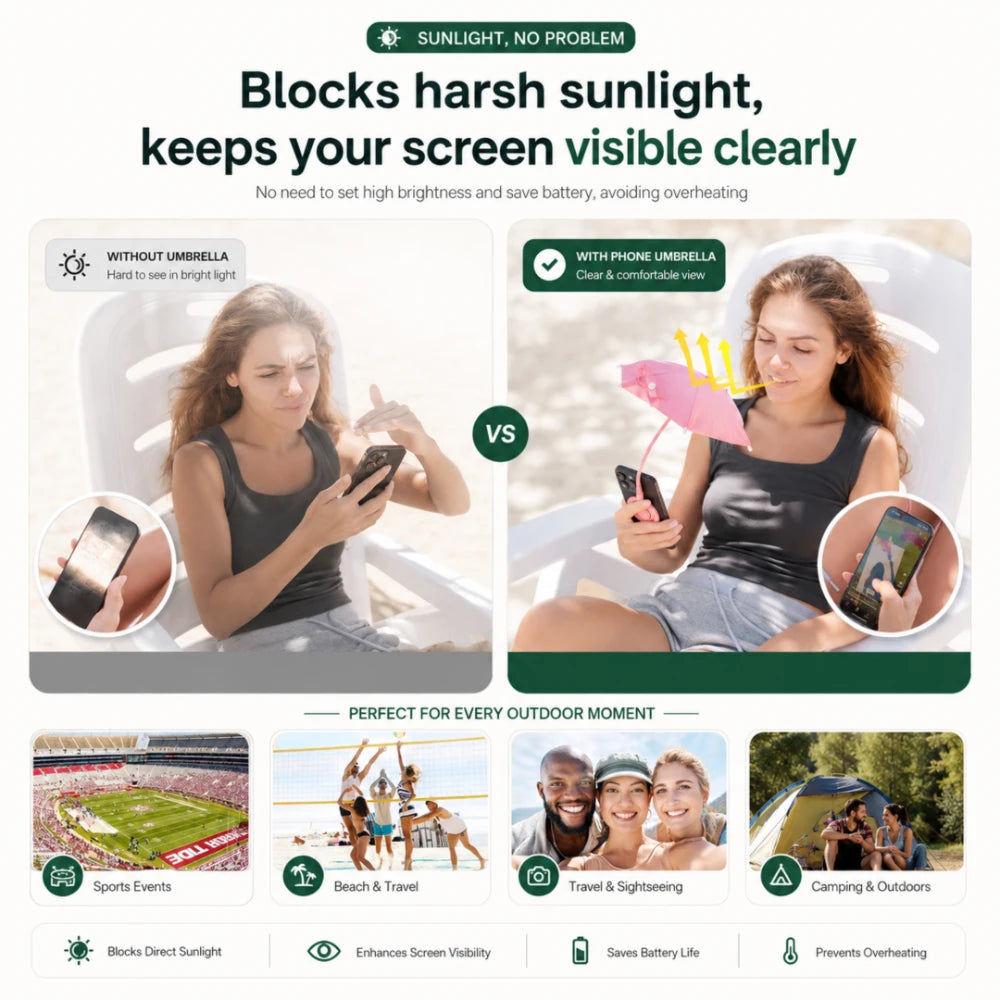 Elara Glow Magnetic Phone Umbrella