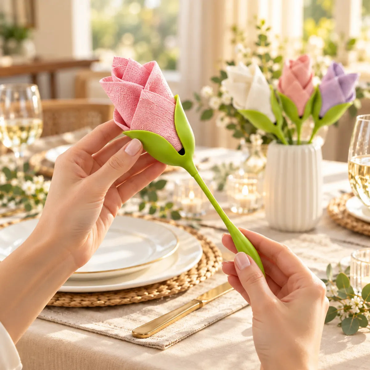 Rosalie Flower Napkin Holders