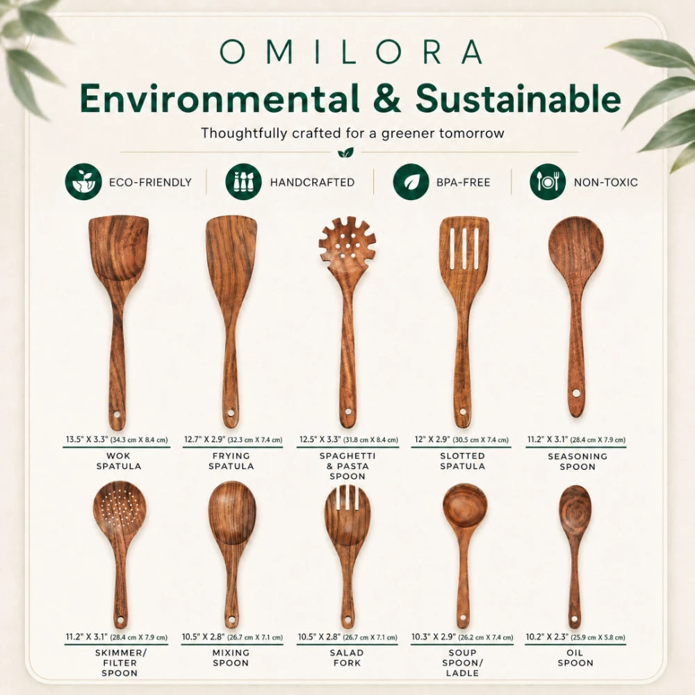 Nordhaven Teak Utensil Set