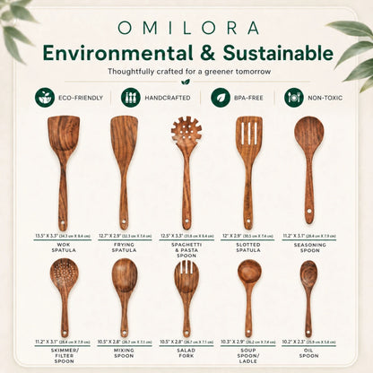 Nordhaven Teak Utensil Set