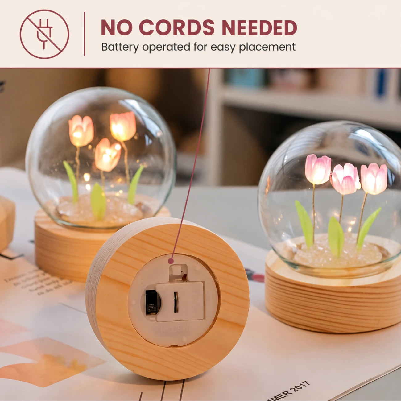Elara Glowing Tulip Lamp