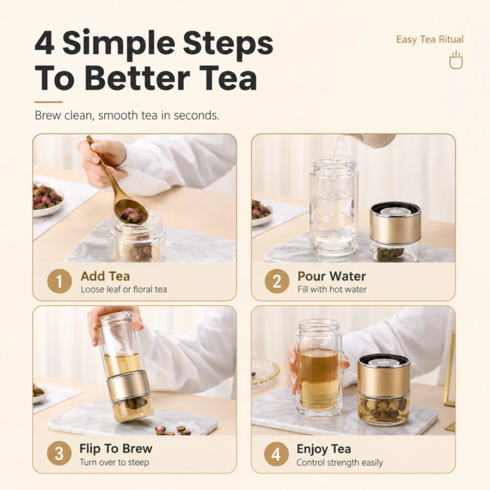 Sakino Glass Tea Infuser - Limited Time Offer