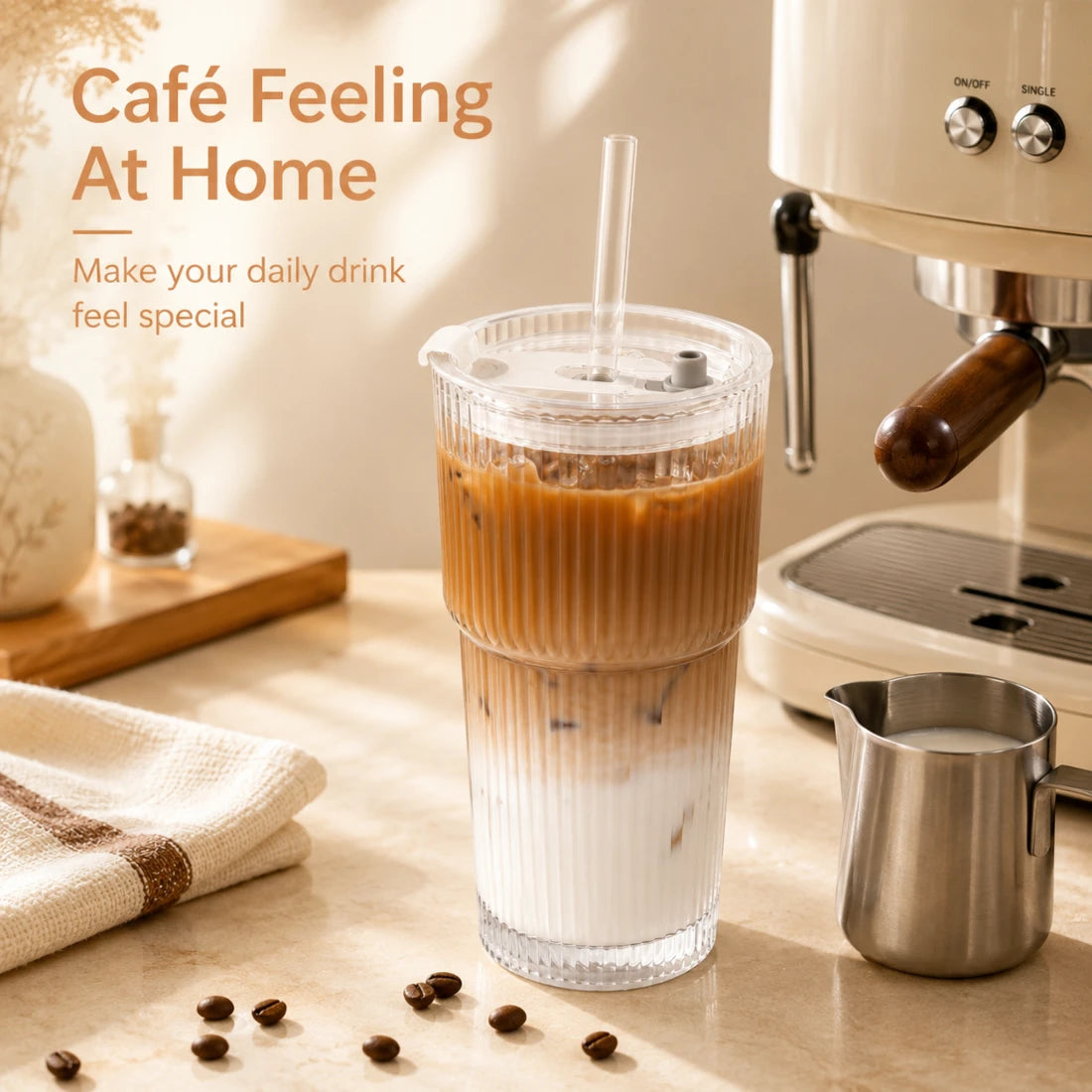 Vela Straw Coffee Cup