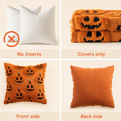 Plush Halloween Pillow Covers
