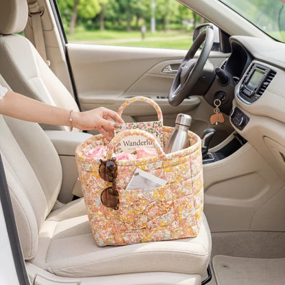 Quilted Bloom Basket